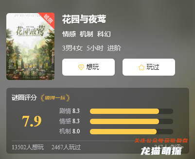 花园与夜莺剧本杀角色