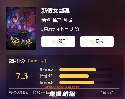 新倩女幽魂剧本杀复盘解析