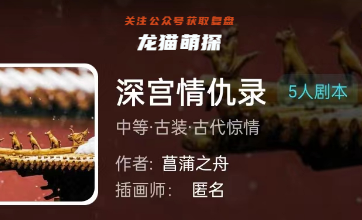 深宫情仇录剧本杀